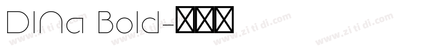 DINa Bold字体转换